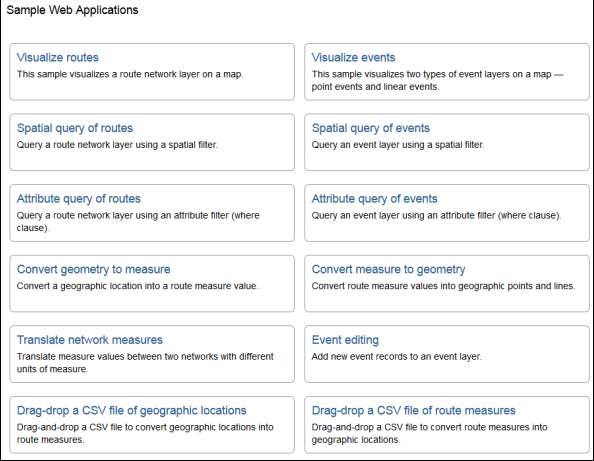 REST API sample web apps REST API sample web apps