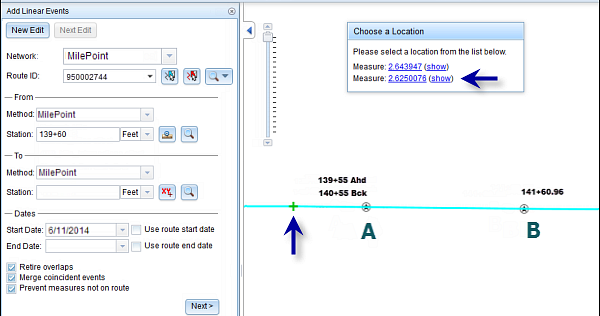 Selecting the second option Selecting the second option